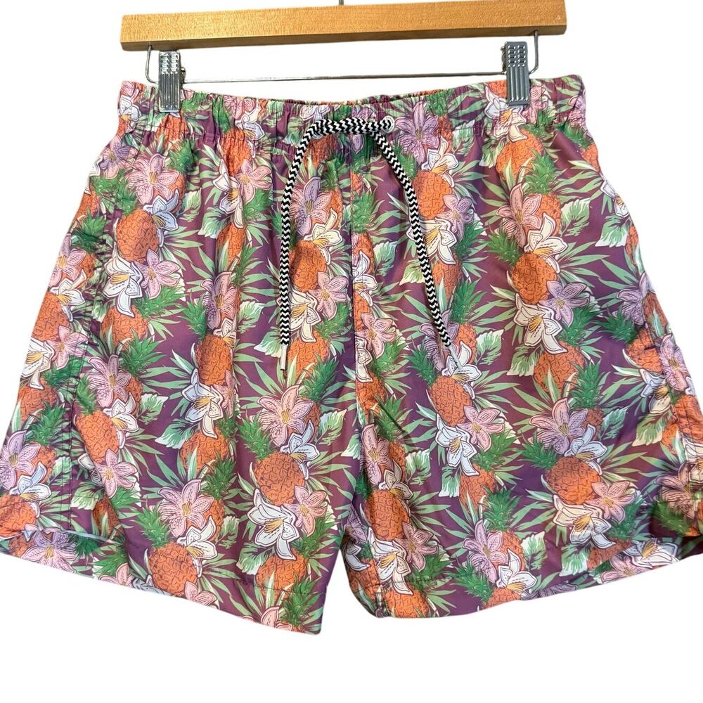 Boardies Apparel Shorts Swim Shorts Trunks M Pink Palm Print Tropical Quick Dry